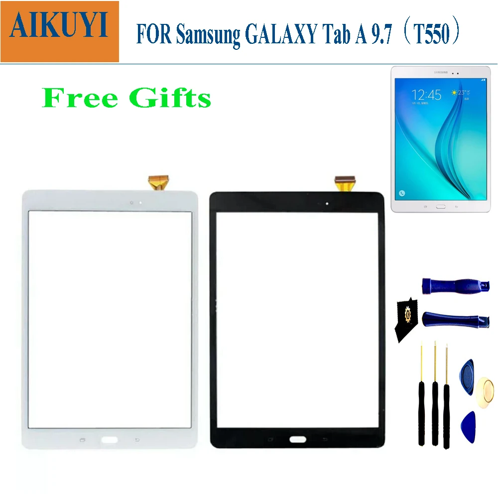 Per Samsung Galaxy Tab A 9.7 "Sm-T550 T550 Wifi Touch Screen Digitizer Sensor Panel Glass Tablet Pc Parti Di Ricambio