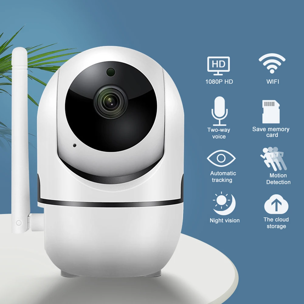 HD 1080P Беспроводная IP камера облачная Сеть CCTV Wifi интеллектуальное автоматическое