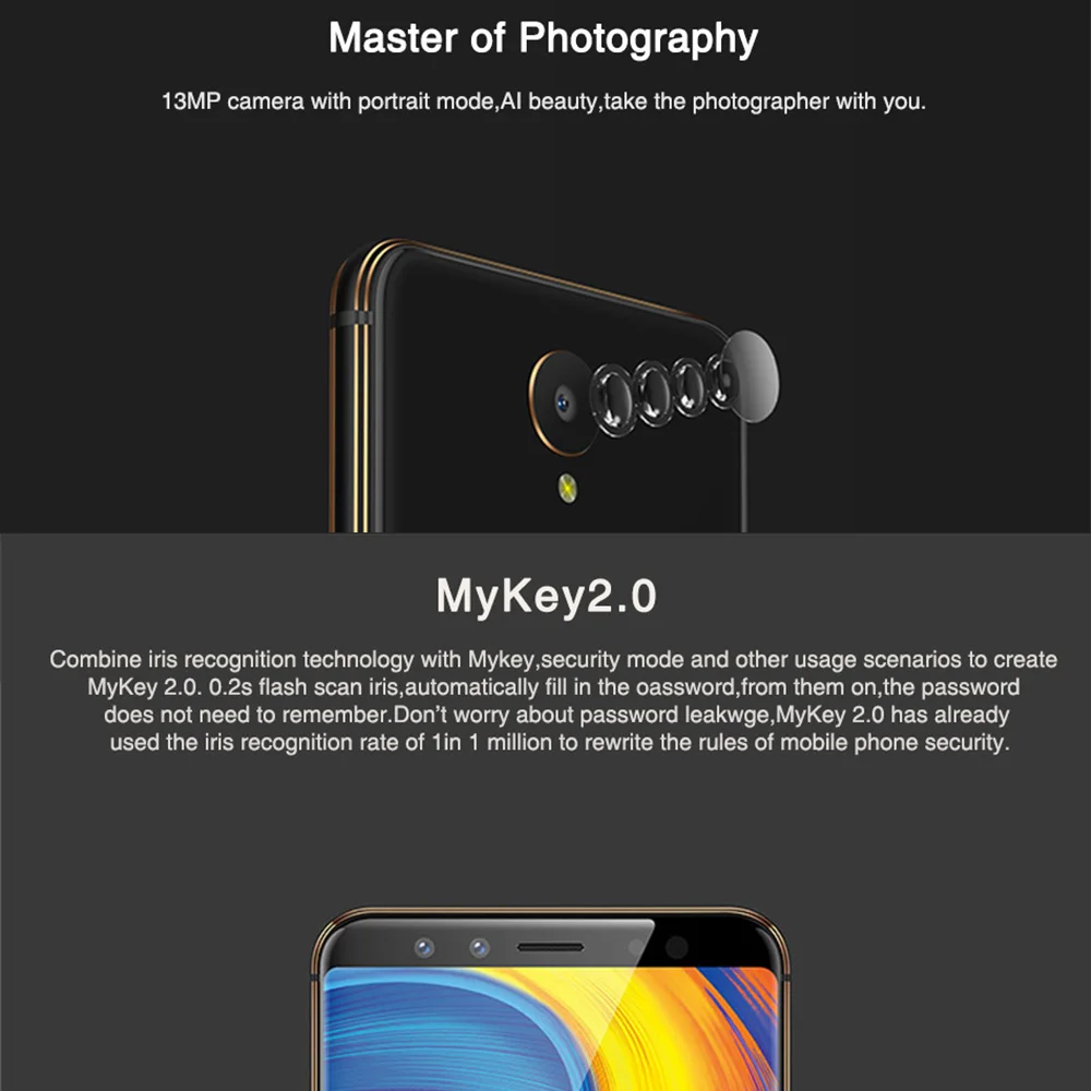 Gome U7 5 99 дюймов 18: 9FHD 3050 мАч мобильный телефон 4 Гб 64 MTK6757CD Android 7 1 Восьмиядерный OTG NFC