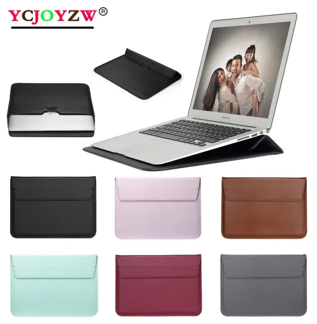 Leather Envelope Sleeve Bag Case For Macbook Air 13 Pro Retina 11 12 13 15 - Notebook Laptop Cover For Macbook 13.3 inch-YCJOYZW