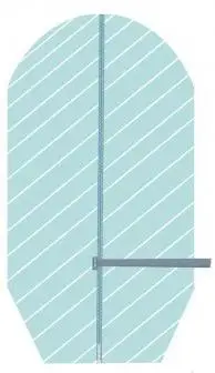 Полосатая оксфордская Ткань Пылезащитная Крышка для вентилятора Бытовая против загрязнений и против загрязнений крышка вентилятора 143*57 см/90*45 см высокого качества - Цвет: blue