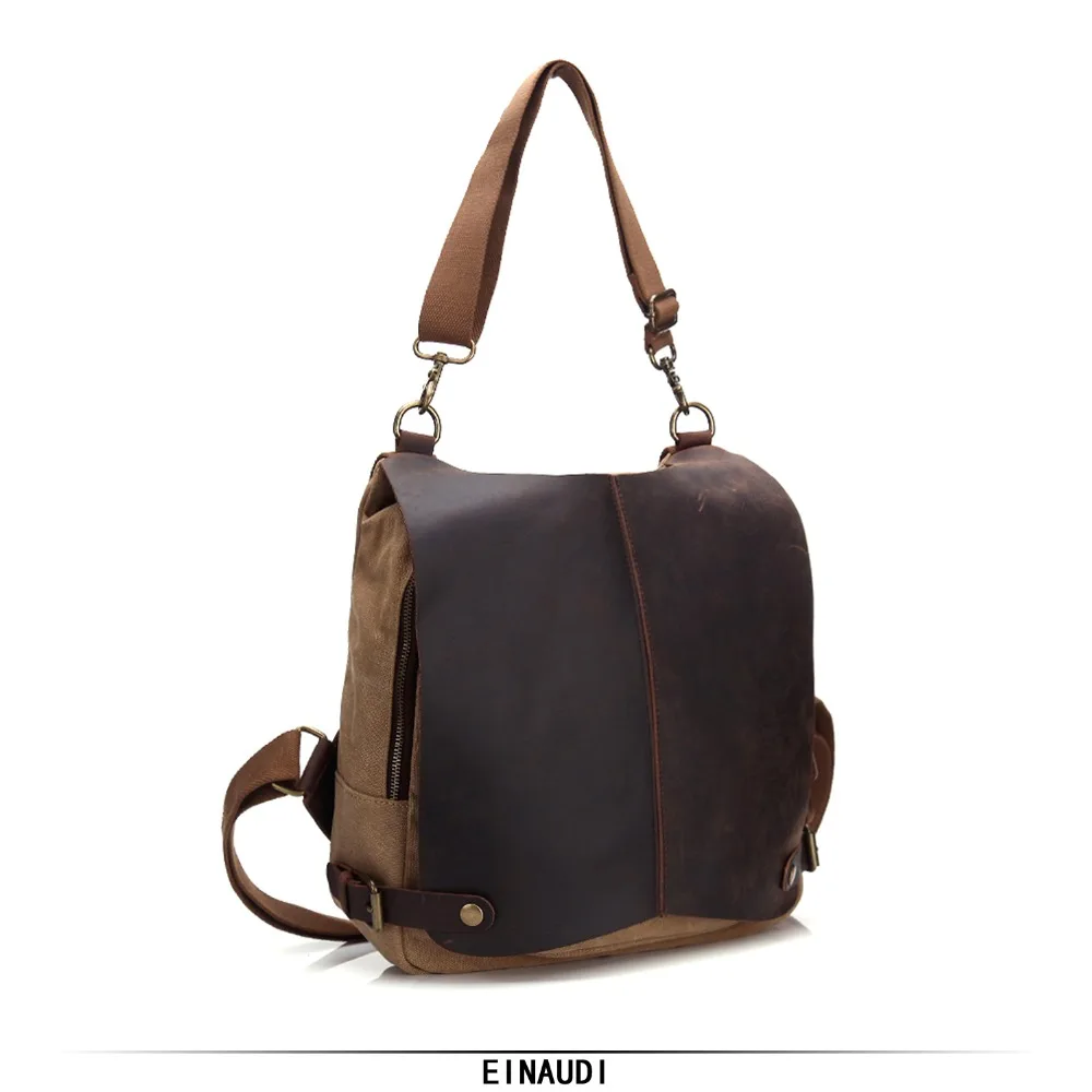 

2018 Brand High Quality Canvas Backpack Unisex Functional Versatile Bags Computer Backpacking Men And Ms Shoulder Bag Khaki Bag