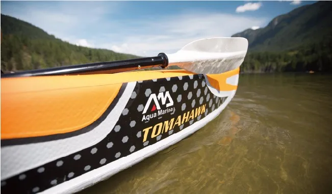 Бесплатная доставка Aquamarina надувная Tomahawk 10'8 "Каяк Лодка дрейфующая лодка