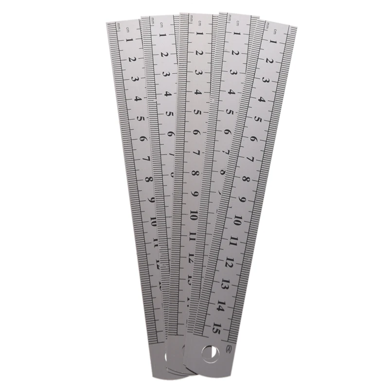 Stainless Steel Ruler Metal Ruler, 12 Inch Straight Edge Ruler with Inch  and Metric Graduations for School Office Engineering Woodworking (2 Pack)