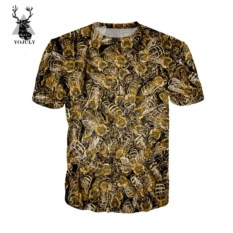 

YOJULY 3D Bee Printed Unisex t shirt Fashion Casual T-shirt Men Women Vest T shirts Sweatshirt/Zip hoodies/Shorts/Long Pant K52