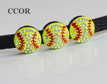 

Free Shipping, 50pcs 8mm Enamel Full Rhinestone Orange Yellow Baseball Slide Charms Slide Letter Fit 8mm Bracelets, Belts, Gifts