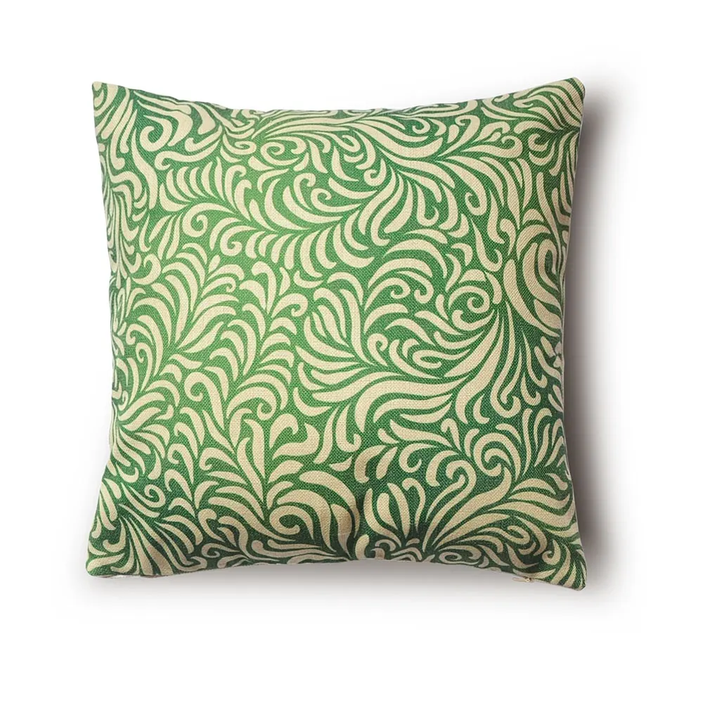 Retro Style Decorative Pillows, Plant Patterns, 45CM Sofa Cushions