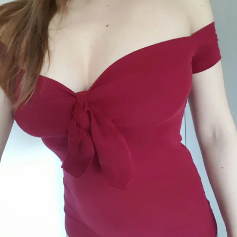 JITIVR Женские футболки Sexy v образным вырезом пляж вечерние короткие для Для женщин