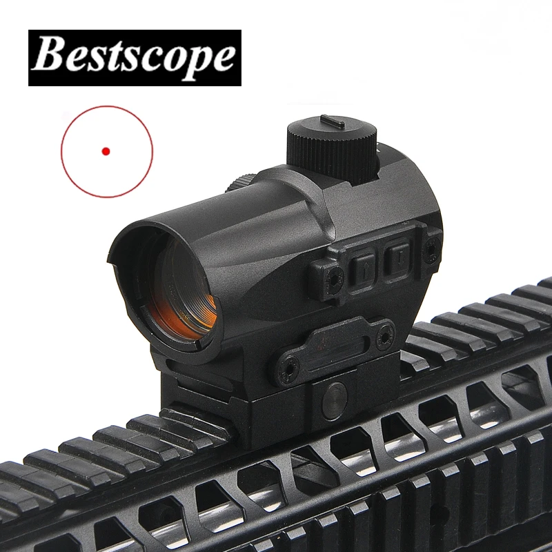 Hunting Red Dot Sight 1.5 MOA Mini Red Dot With 20mm Riser Mount Rifle Scope Hunting Optik For Air Rifle Optics Hunting Red Dot Sight 1.5 MOA Mini Red Dot With 20mm Riser Mount Rifle Scope Hunting Optik For Air Rifle Optics