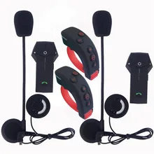 2 шт./лот Новый 1000 м Bluetooth мотоциклетный шлем полный дуплекс Интерком-гарнитура BT переговорные наушники с пультом управления Управление NFC FM