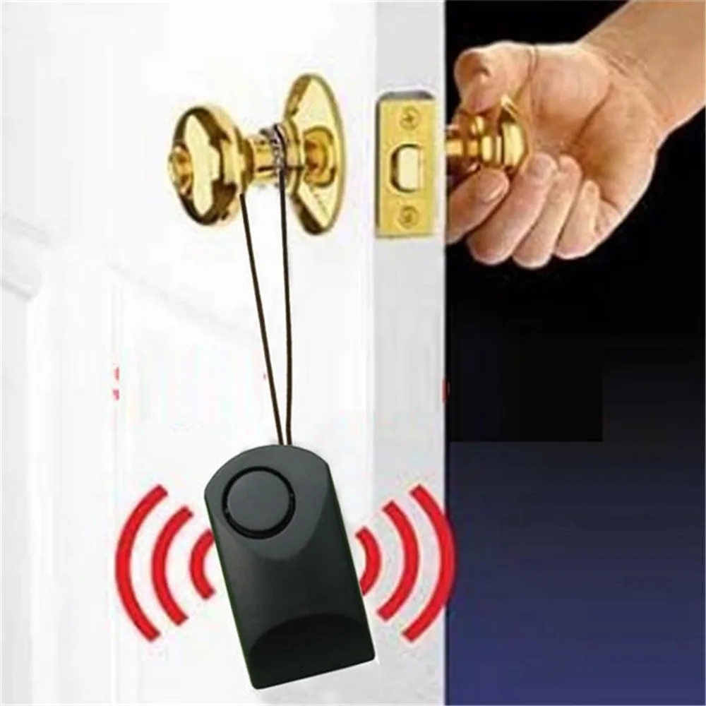 Портативный дверной датчик сигнализация дверная сигнализация для дверной ручки сенсорная сигнализация 120дБ Противоугонная дверная сирена для безопасности гостиницы дверной стоп-сигнал