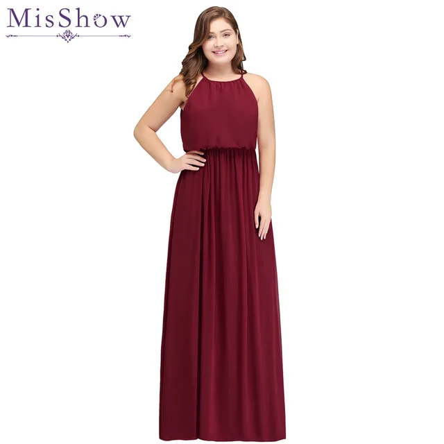 Burgundy Bridesmaid Plus Size Dresses ...