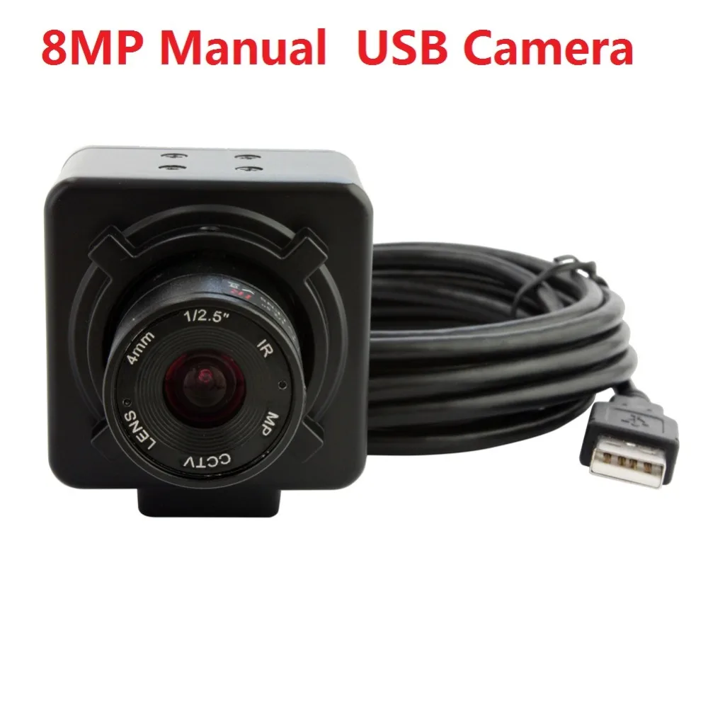  8Megapixel  SONY IMX179 CS mount 4mm manual focus lens industrial high resolution 8MP usb camera,free shipping 