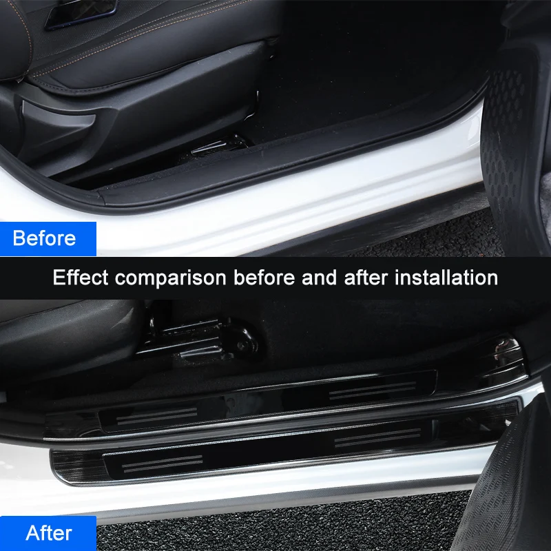 Для Subaru XV 2018 2019 автомобильные педали накладки на пороги аксессуары внутри