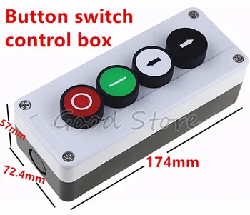 

1pcs With arrow mushroom symbol start stop self sealing waterproof button switch emergency stop industrial handhold control box