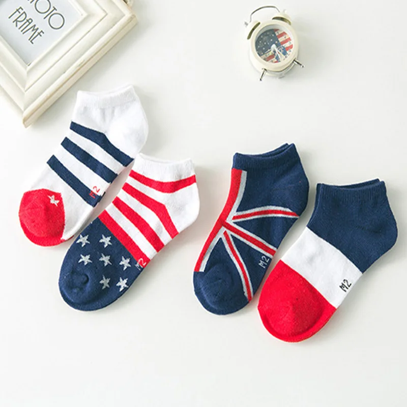 5-pairs-lot-2016-spring-new-Flag-pattern-cotton-children-socks-3-11-years-children-socks