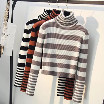 

Women Turtleneck Sweater 2019 Turtleneck Warm Sweater Dress Pullover Cashmere Korean Short Sweater Fashion 2018 Women