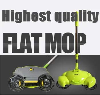 

Household Hand Push Magic Automatic Sweeping Robot Vacuum Cleaner 360 Rotate Portable Sweeper Broom Dustpan and Trash Bin 3 in 1