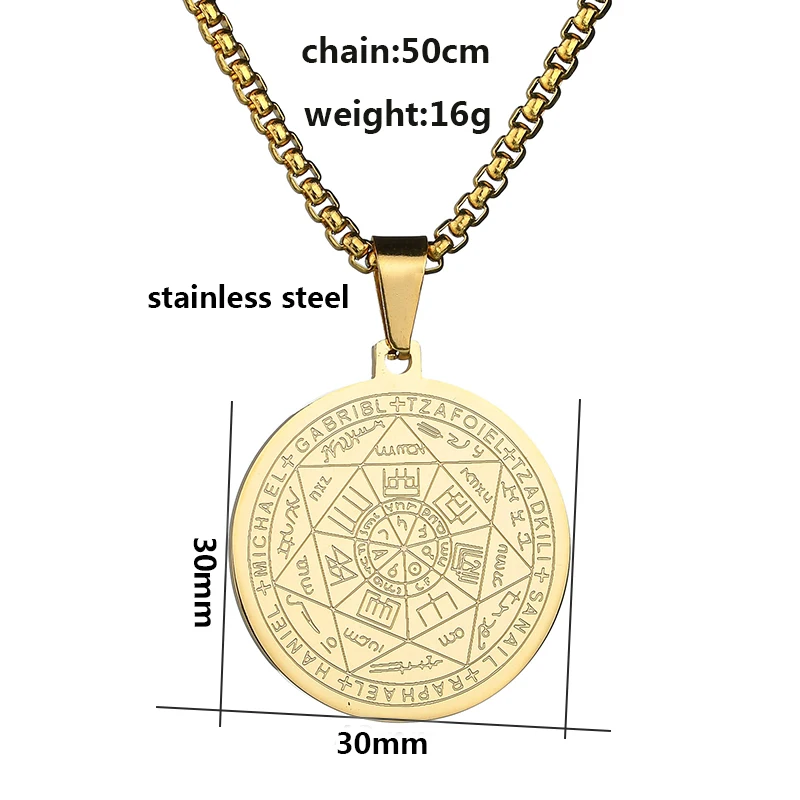 ELSEMODE Seven Archangels подвеска чокер массивное серебряное ожерелье из нержавеющей стали для женщин аксессуары к платью