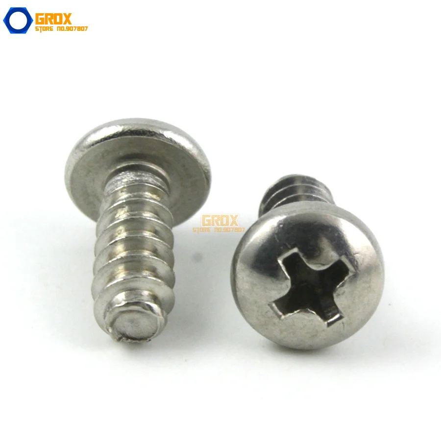 

M2 Pan Head Flat End Phillips Self Tapping Screw 304 Stainless Steel