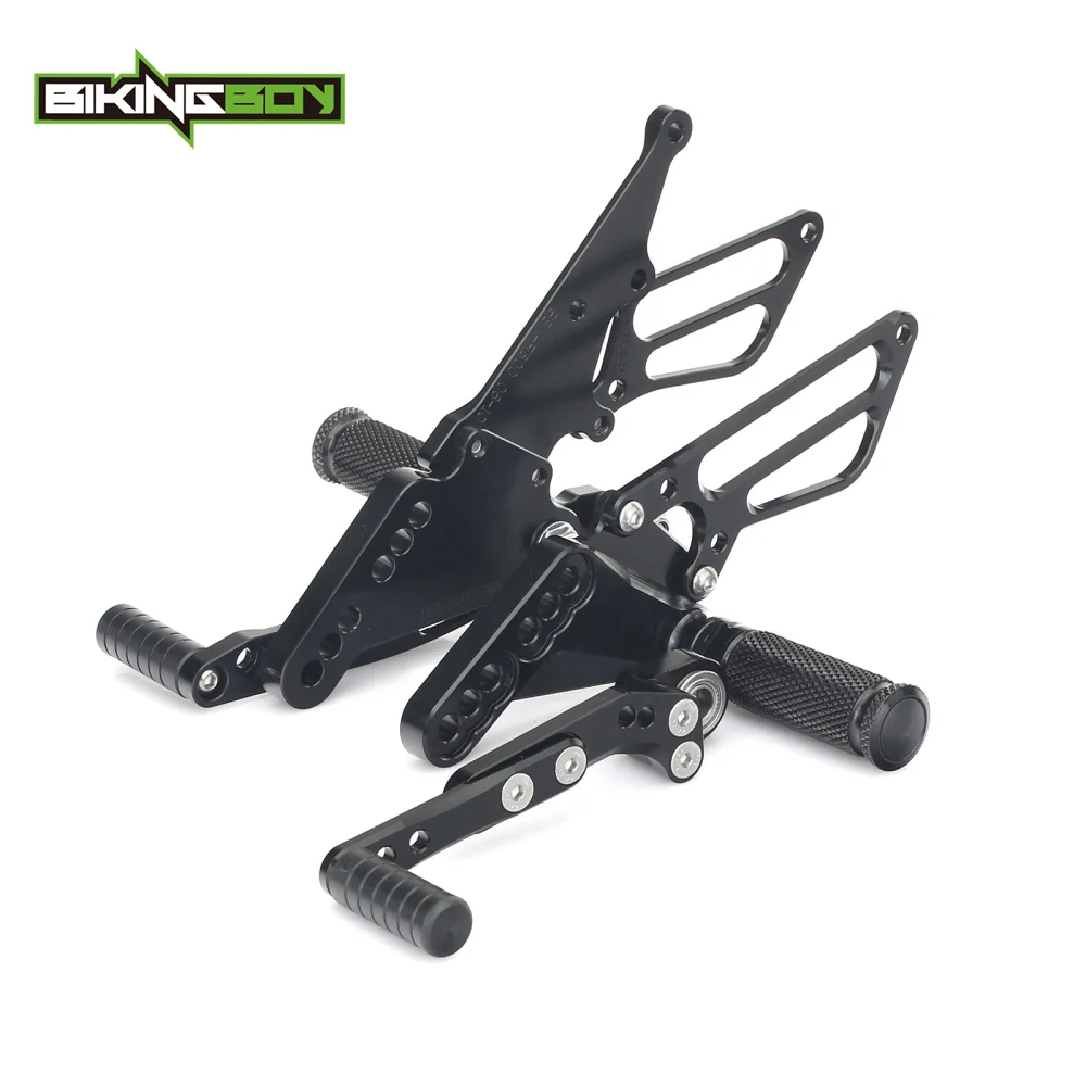 BIKINGBOY CNC Adjustable Footrests Footpegs Rearsets Rear Sets for