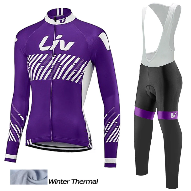 Download LIV 2017 New Women Winter thermal fleece Cycling Jersey ...