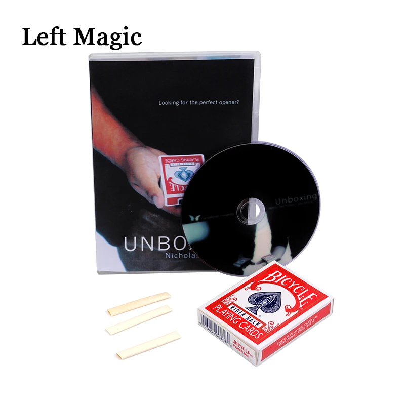 

Unboxing By Nicholas Lawrence & SansMinds (DVD+Gimmick) - Card Magic Tricks Close Up Magic Accessories Stage Fun Illusions