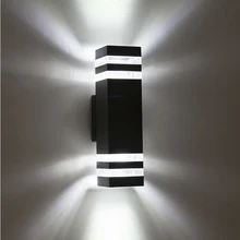 4 шт современный открытый Водонепроницаемый светодиодный настенные светильники AC85-265V с 8 Вт светодиодный лампы IP65 Алюминий Двор Сад веранда коридор свет