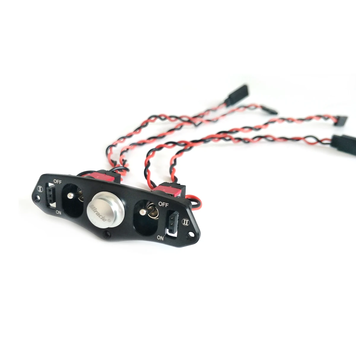 1pcs CNC Aluminum Heavy Duty Metal Dual Power Switch with Fuel Dot Red for RC Airplane | Игрушки и хобби