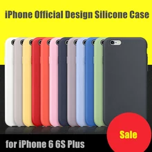 Для iphone 5 5S SE 6 6 S plu S оригинальный ca s e силикона ca S E элегантный официальный Дизайн ультра тонкий легкий защитный крышка iphone
