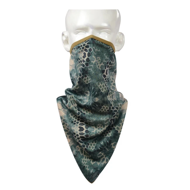 Battle Snake Tri-угловой шарф/Mountain bandanna/Battle Snake camo Bandanna/походные спортивные шарфы для верховой езды/Outddoor camo шарфы - Цвет: Mountain