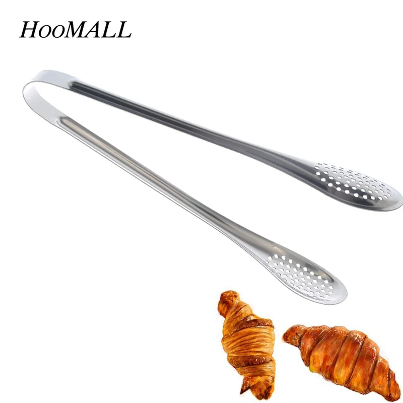 

Hoomall 5-12inch Stainless Steel Salad Tong BBQ Kitchen Cooking Food Serving Utensil Tong Clip Kitchen Accessories
