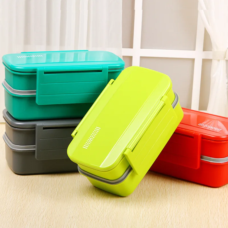 Lunch Box Double layer Microwave Lunch Box with Food Container Set with