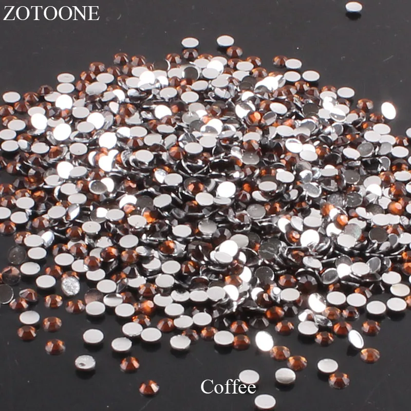 

ZOTOONE Resin Rhinestones Stones For Clothes Nail Art Coffee Decorations FlatBack Nail Art Non HotFix Strass Crystal Applique E