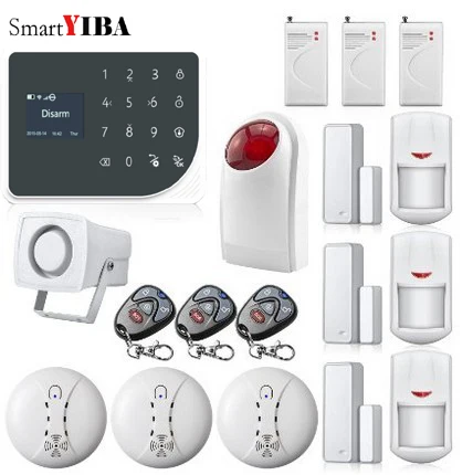 SmartYIBA WI-FI GSM сигнализация Системы приложение Remote Управление умный дом интеллектуальная Беспроводной проводной сигнализации Системы