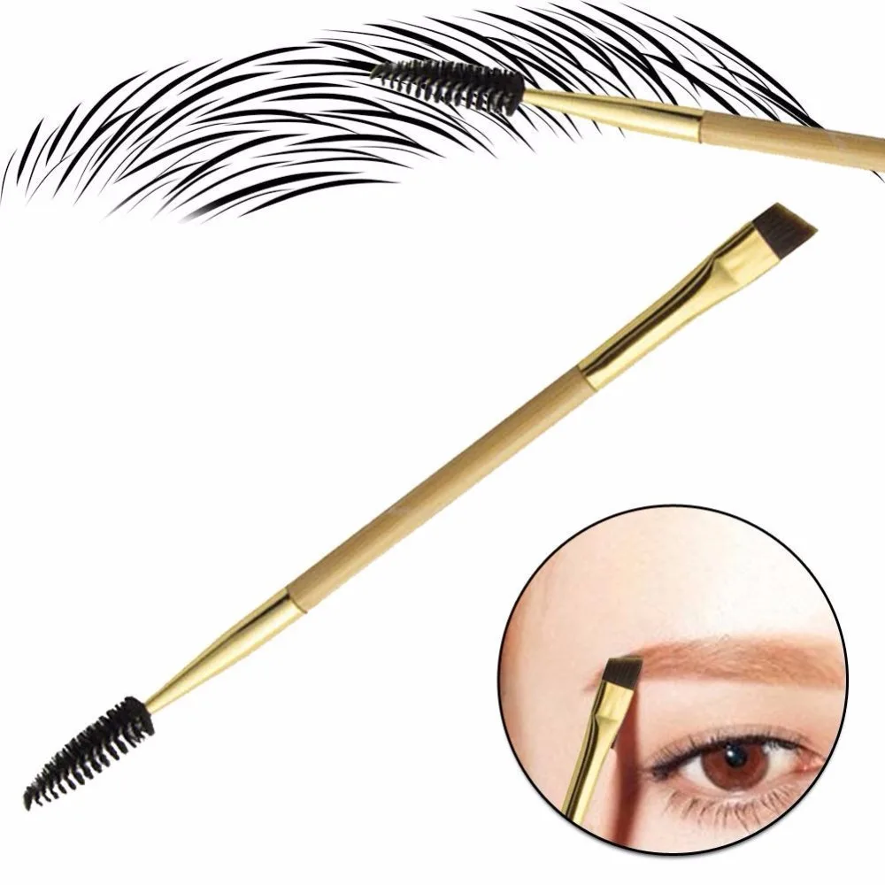 

1PC Eyeliner Eye Liner Mascara Wands Makeup Brushes CosmeticTools Double End Synthetic Hair Eyebrow Eyelash Brushes New