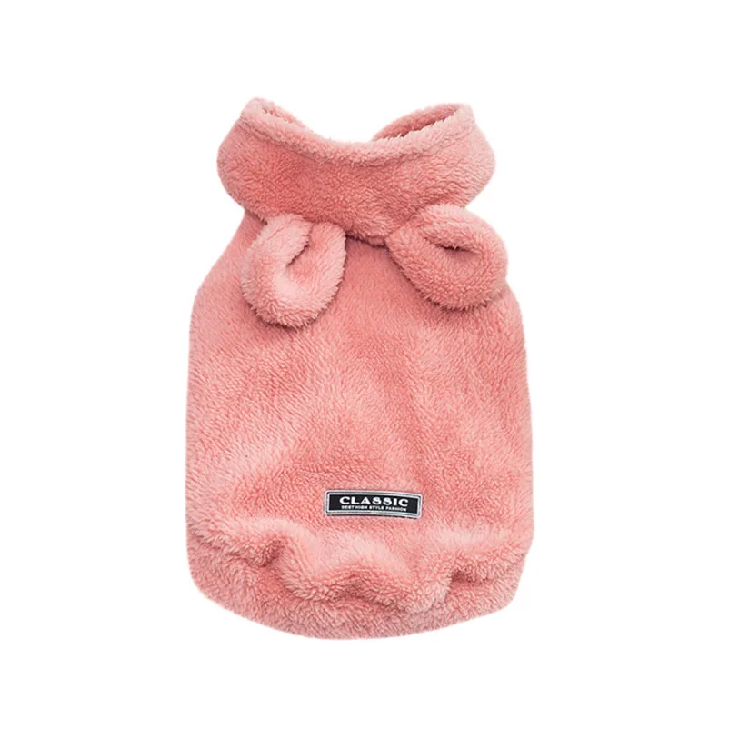 Classic Dog Clothes Puppy Bear Ear Hooded Pet Jacket Coat Winter Dog Clothes Sweater Clothing For Small Dogs Chihuahua #F#40NV2 (8)