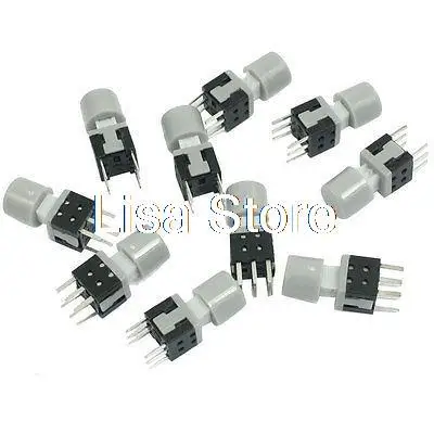 Lighting Accessories 10pcs 8 X 8mm X 17mm Blue Round Cap Momentary Tactile Tact Push Button Switch 6p Online Shop