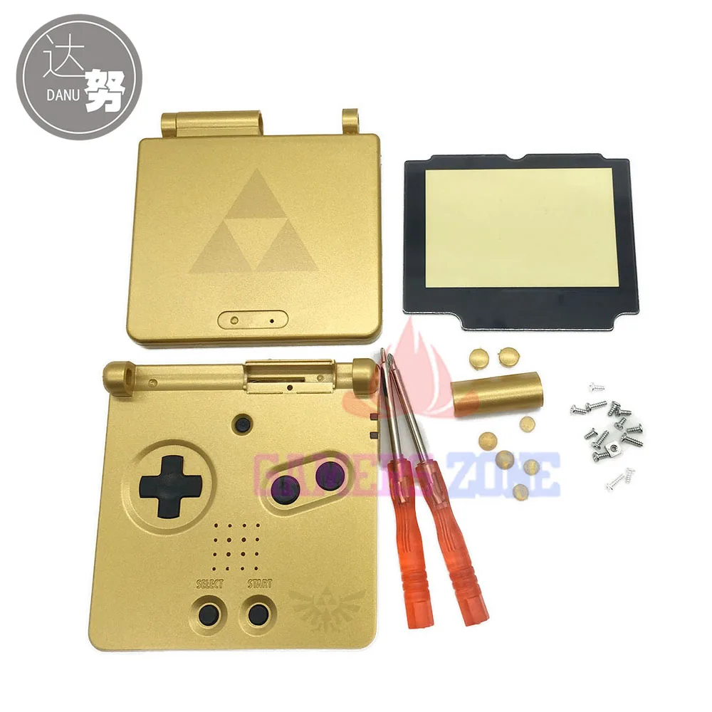Gold  Limited Edition Housing Shell Case Cover for GBA SP
