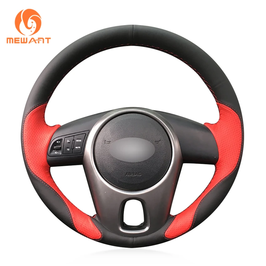 Buy MEWANT Black Leather Red Leather Car Steering