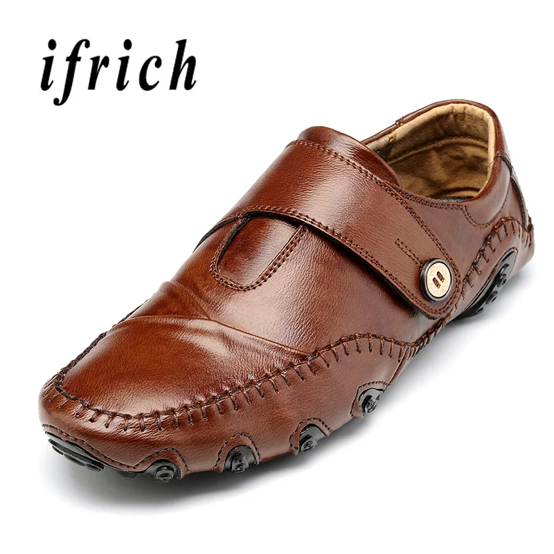 

Youth Fashion Mens Shoes Brown Black Male Walking Driver Shoes Rubber Sole Flats Shoes for Men Wearable Plus Size 45 46 47 Shoes