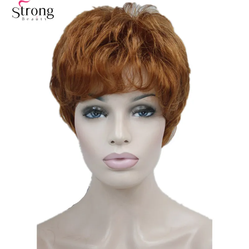 

Short Layered and Spikey Copper Red Full Synthetic Wig Womens Wigs COLOUR CHOICES
