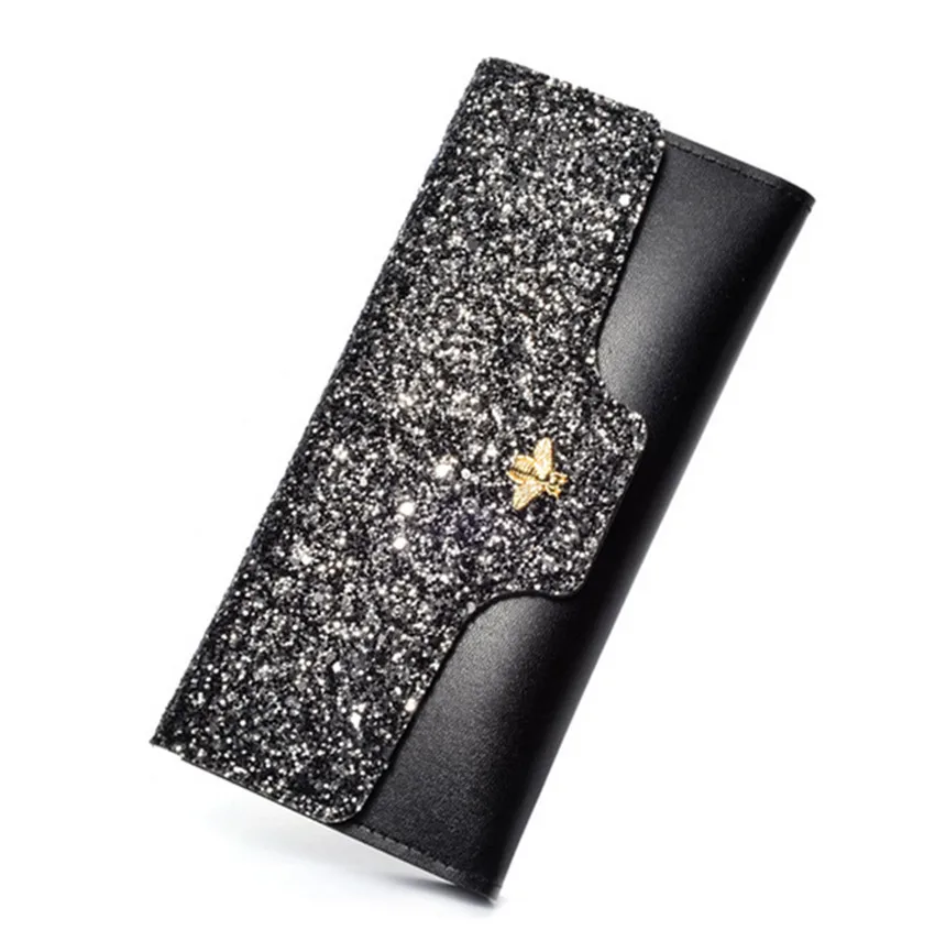 

2019 High Quality Euro America Long Design Genuine Leather Wallet Women Ladies Purse With Card Holder Clutch Bag