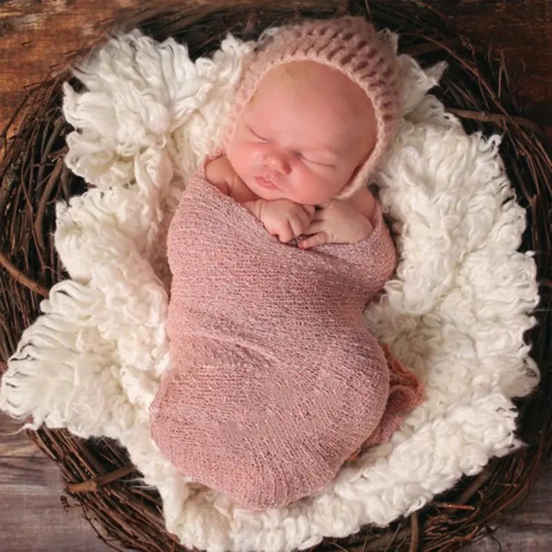 

Baby Kids Fabric Wraps Hammock Receiving Blankets Newborn Shawl Stretch Knit Warm Wrap Photography Props