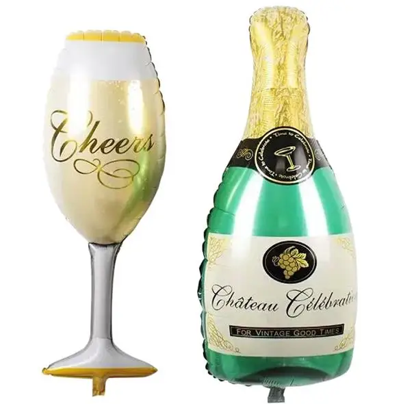 Coupe De Champagne Bouteille De Biere Ballons Feuille D Aluminium Helium Fete De Mariage Ballons Pratiques Fete D Anniversaire Mariage Decorations De Noel Decorative Decorative Decoration Weddingdecoration Birthday Party Aliexpress