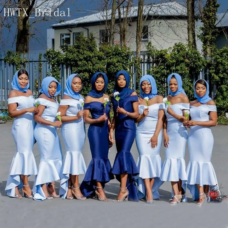 blue african wedding dresses