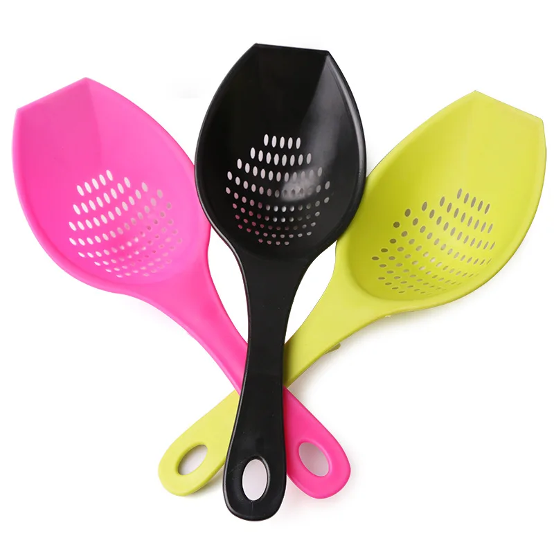1PC 32.8cm Scoop Colander Nylon Spoon Strainer Non toxic Durable Nylon