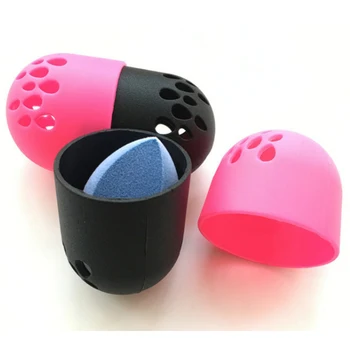 

Soft Silicone Powder Puff Drying Holder Egg Stand Beauty Pad Makeup Sponge Display Rack Cosmetic Blender Sponge Case Puff Holder
