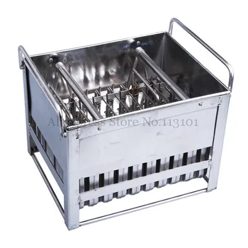 Stainless Steel Ice Pop Mold 40pcs/Batch Commercial Ice Popsicle Mould with Sticks Holder Ice-lolly Molds zhenxing 4 cup ice pop making molds w sticks translucent white green