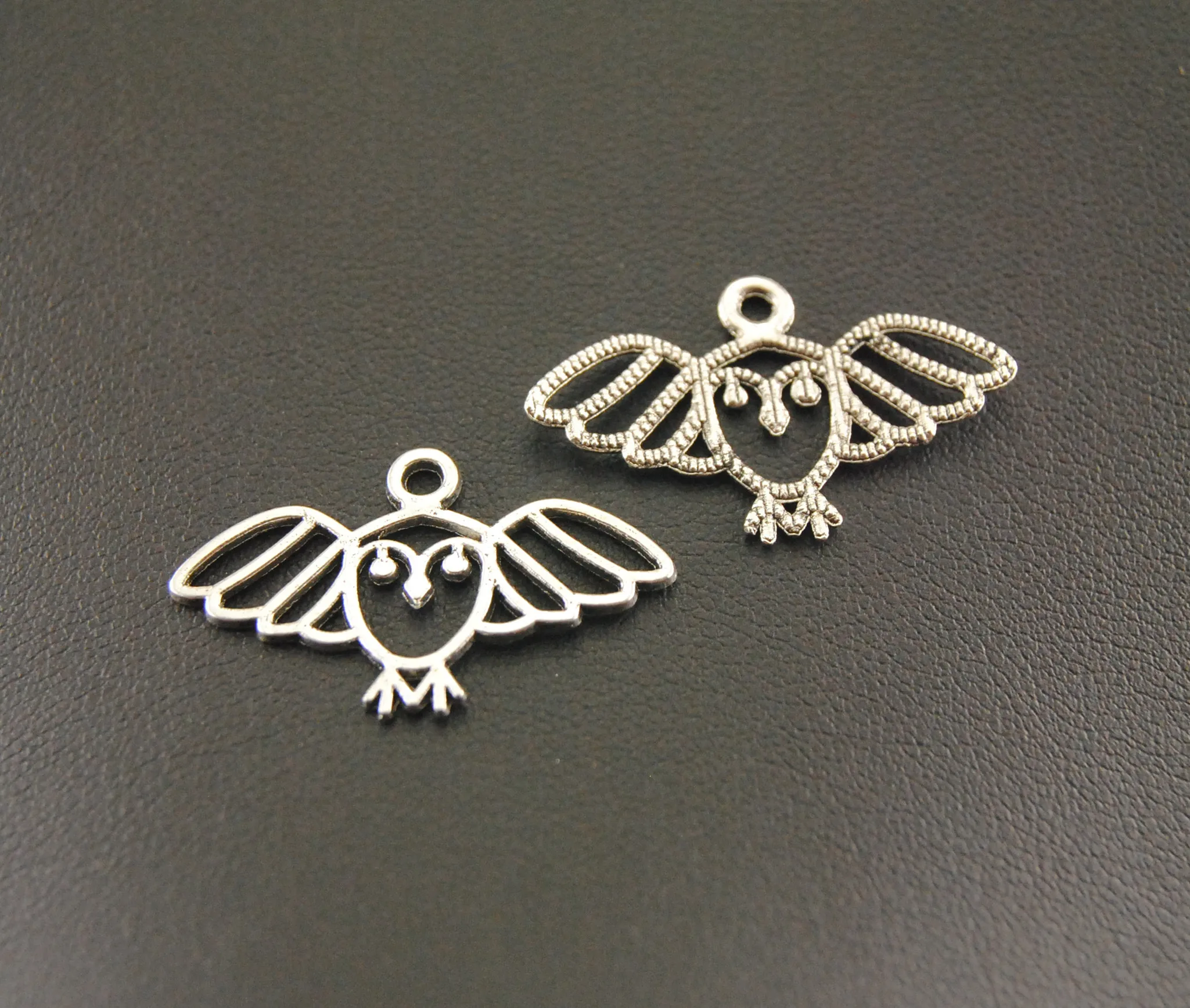 Buy 10pcs Antique Silver Flying Owl Bird Charms